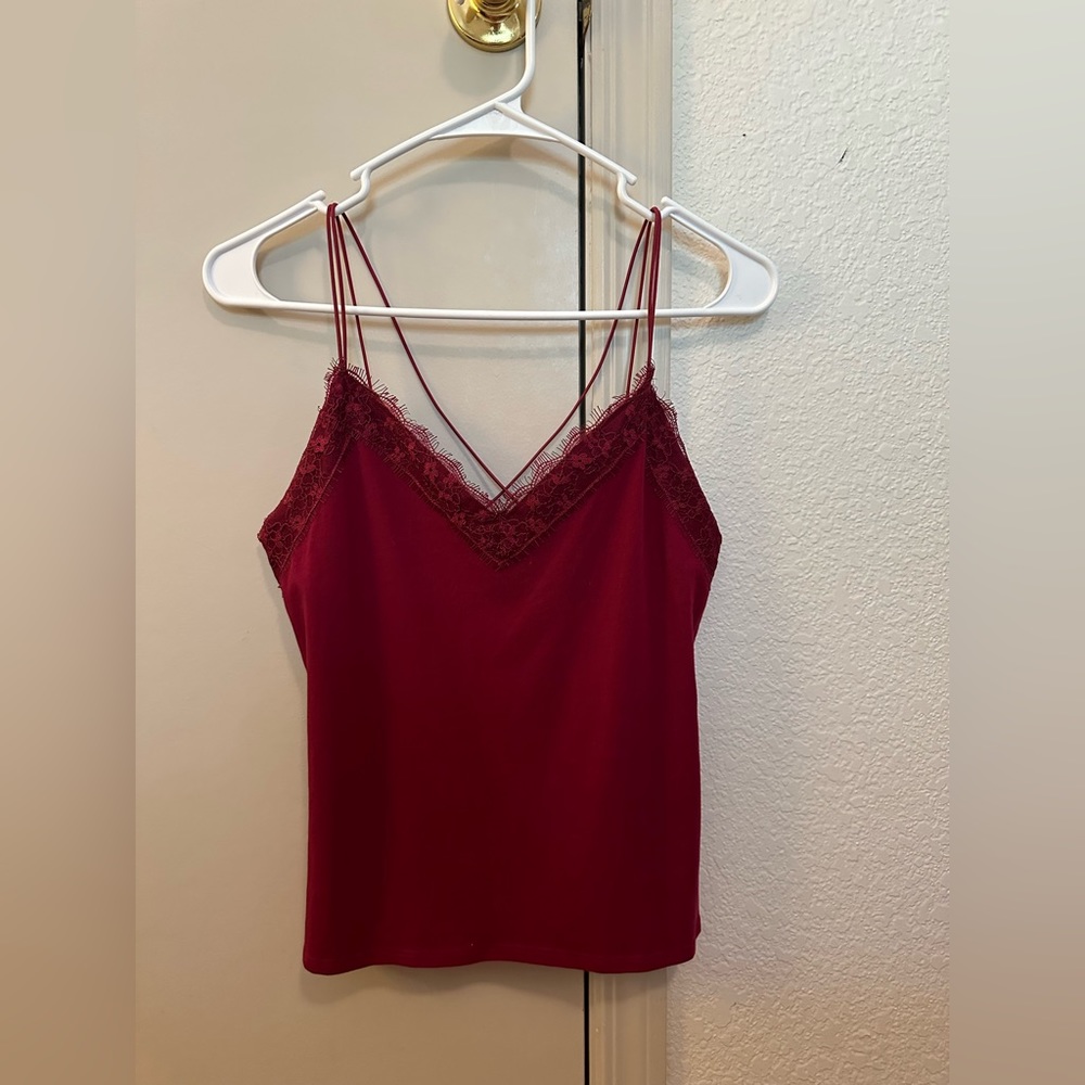 Express Cami. Size Small. Color: Wine
